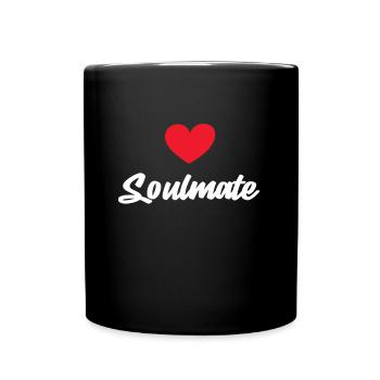 Soulmate Valentine's Day - Full Colour Mug - black - Front