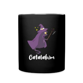 Cat Wizard - Full Colour Mug - black - Front