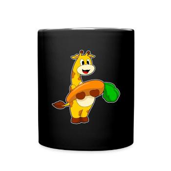 Giraffe Carrot - Full Colour Mug - black - Front