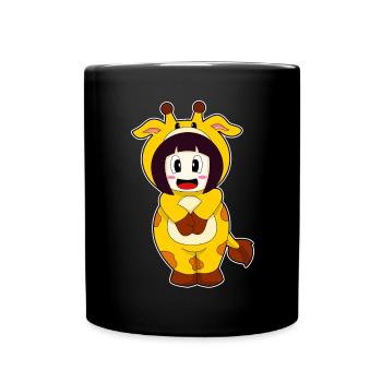 Giraffe Girl Costume - Full Colour Mug - black - Front