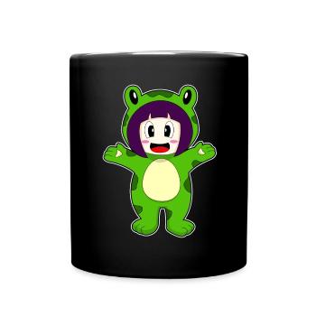 Frog Girl Costume - Full Colour Mug - black - Front