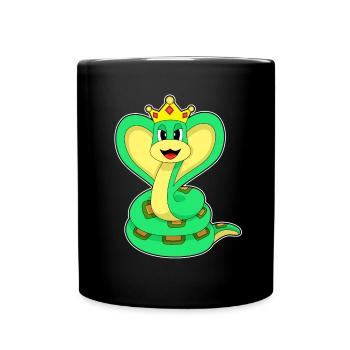 Couronne de serpent - Mug uni - noir - Devant