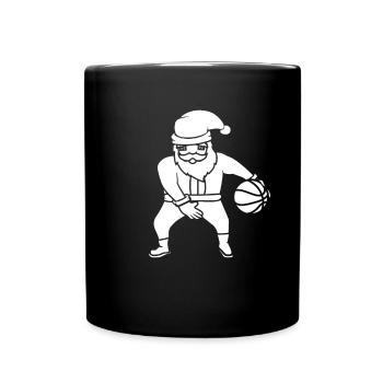 Basketball Christmas - Full Colour Mug - black - Front