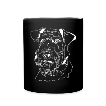 Airedale Terrier - Mug uni - noir - Devant