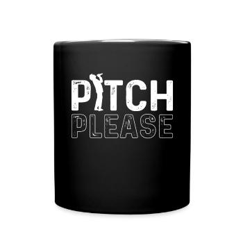 Pitch, Bitte. Theaterchor Voice Opera Sänger - Tasse einfarbig - Schwarz - Vorne