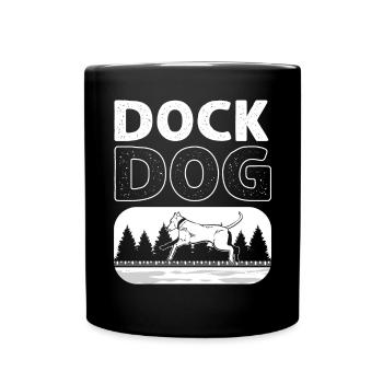 Dock Dawg. Wassersport Canin Sporthund Dock - Tasse einfarbig - Schwarz - Vorne