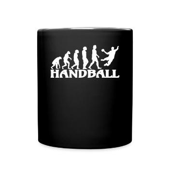 Accessoires de handball motif handball - Mug uni - noir - Devant