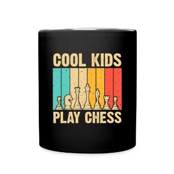 Cool Chess Lover Art For Kids Boys Men Novelty Che - Tasse einfarbig - Schwarz - Vorne