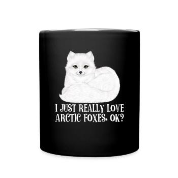 Artic fox lovers from Arctic fox - Full Colour Mug - black - Front