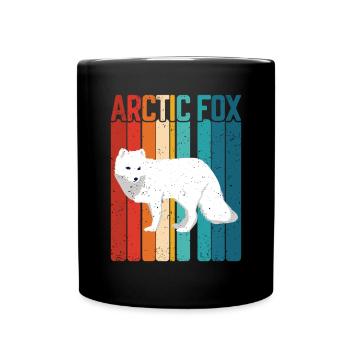 Artic Fuchsliebhaber Aus Arktischer Fuchs - Tasse einfarbig - Schwarz - Vorne