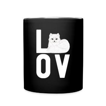 Artic Fuchsliebhaber Aus Arktischer Fuchs - Tasse einfarbig - Schwarz - Vorne