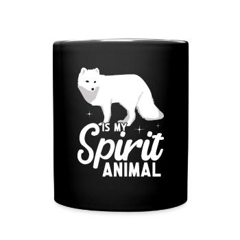 Artic Fuchsliebhaber Aus Arktischer Fuchs - Tasse einfarbig - Schwarz - Vorne