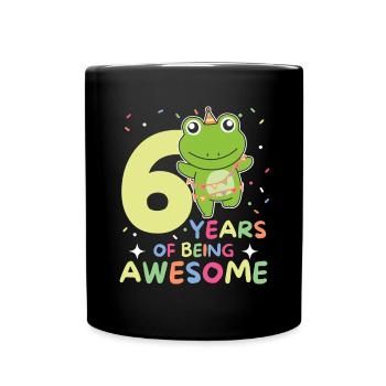 Grenouille pour les enfants de six ans - Mug uni - noir - Devant