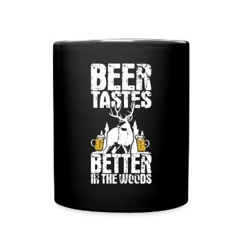 Hunting and beer - Full Colour Mug - black - Front