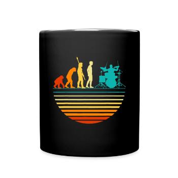 Cool Drummer Drumming Drums Percussion I Evolution - Mug uni - noir - Devant