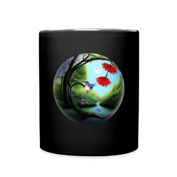 Spherische Kugel - Tasse einfarbig - Schwarz - Vorne