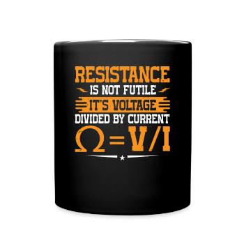 Nous vous allumons toujours électricien - Mug uni - noir - Devant