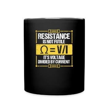 Nous vous allumons toujours électricien - Mug uni - noir - Devant