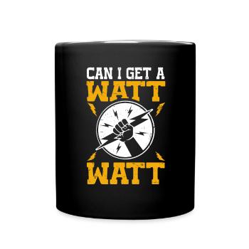 Nous vous allumons toujours électricien - Mug uni - noir - Devant