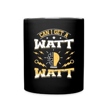 Nous vous allumons toujours électricien - Mug uni - noir - Devant