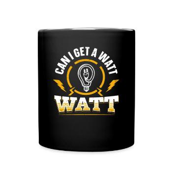 Nous vous allumons toujours électricien - Mug uni - noir - Devant