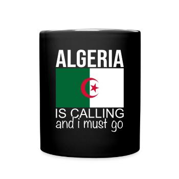 Algerien Spruch - Tasse einfarbig - Schwarz - Vorne