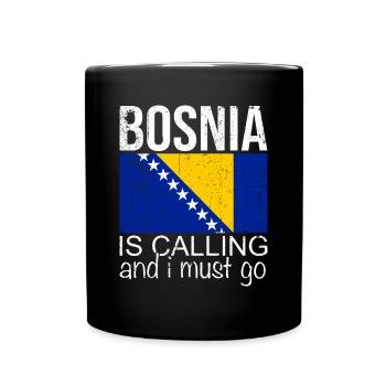 Bosnie Dicton - Mug uni - noir - Devant