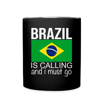 Citation Brésil - Mug uni - noir - Devant