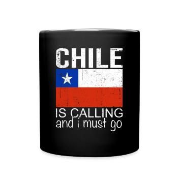 Chile Spruch - Tasse einfarbig - Schwarz - Vorne
