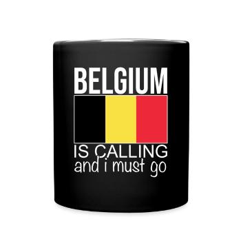 Belgium Saying - Full Colour Mug - black - Front