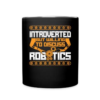 Ingénieur Robotique Robot Vintage - Mug uni - noir - Devant