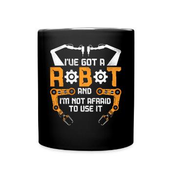 Ingénieur Robotique Robot Vintage - Mug uni - noir - Devant