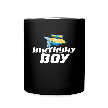 Birthday Children Laser Tag - Full Colour Mug - black - Front