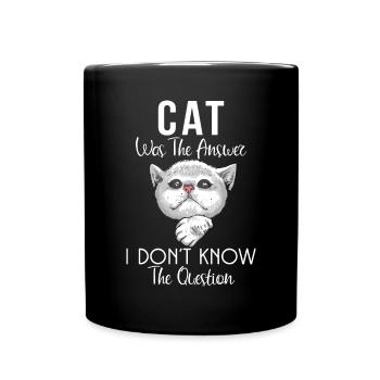Gift Cat Owner Cat Gift - Full Colour Mug - black - Front
