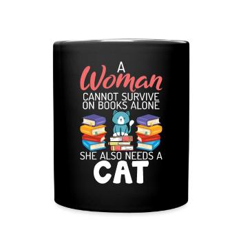 Gift Cat Owner Cat Gift - Full Colour Mug - black - Front