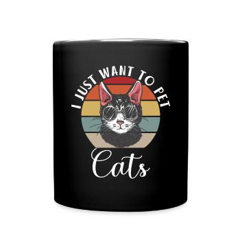 Gift Cat Owner Cat Gift - Full Colour Mug - black - Front
