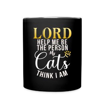 Cadeau Propriétaire de chat Cadeau de chat - Mug uni - noir - Devant