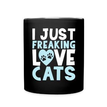 Gift Cat Owner Cat Gift - Full Colour Mug - black - Front