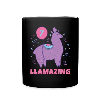 Lama Geschenk Lama Liebhaber Geschenk - Tasse einfarbig - Schwarz - Vorne