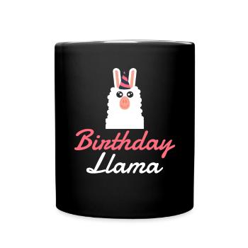 Lama Geschenk Lama Liebhaber Geschenk - Tasse einfarbig - Schwarz - Vorne