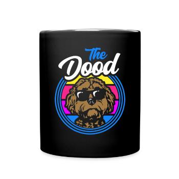 The Dood Doodle Labradoodle Goldendoodle - Full Colour Mug - black - Front