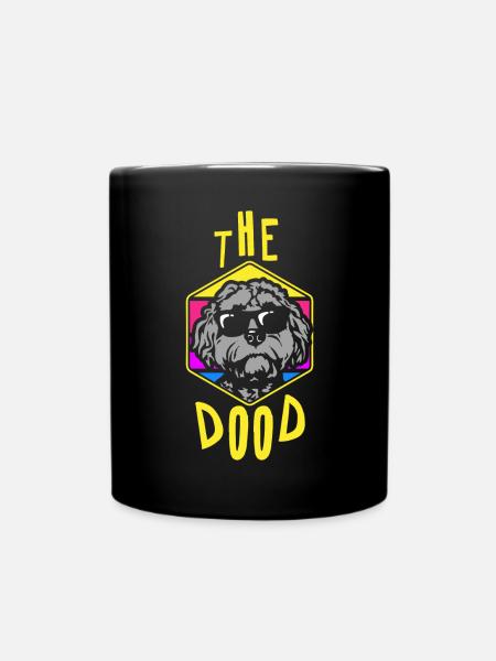 Der Dood Doodle Labradoodle Goldendoodle - Tasse einfarbig - Schwarz