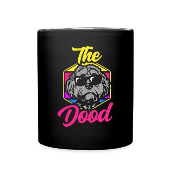 The Dood Doodle Labradoodle Goldendoodle - Full Colour Mug - black - Front