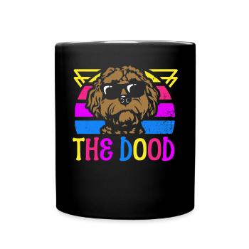 The Dood Doodle Labradoodle Goldendoodle - Full Colour Mug - black - Front