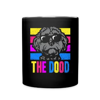 The Dood Doodle Labradoodle Goldendoodle - Full Colour Mug - black - Front
