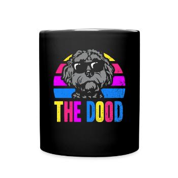 The Dood Doodle Labradoodle Goldendoodle - Full Colour Mug - black - Front