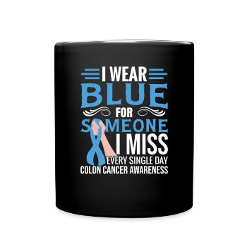Darmkrebs-Bewusstseinsmonat - Tasse einfarbig - Schwarz - Vorne