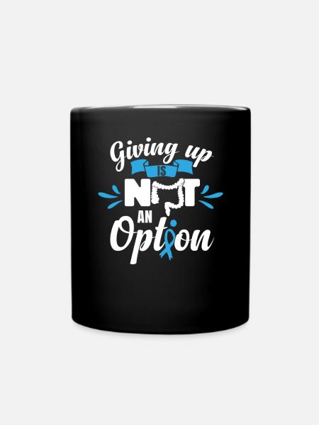 Aufgeben ist keine Option - Tasse einfarbig - Schwarz