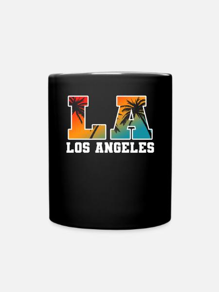 Los Angeles La Kalifornien Geschenk - Tasse einfarbig - Schwarz