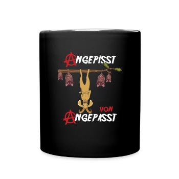 Angepisst von Angepasst Be Different Steinbock - Tasse einfarbig - Schwarz - Vorne